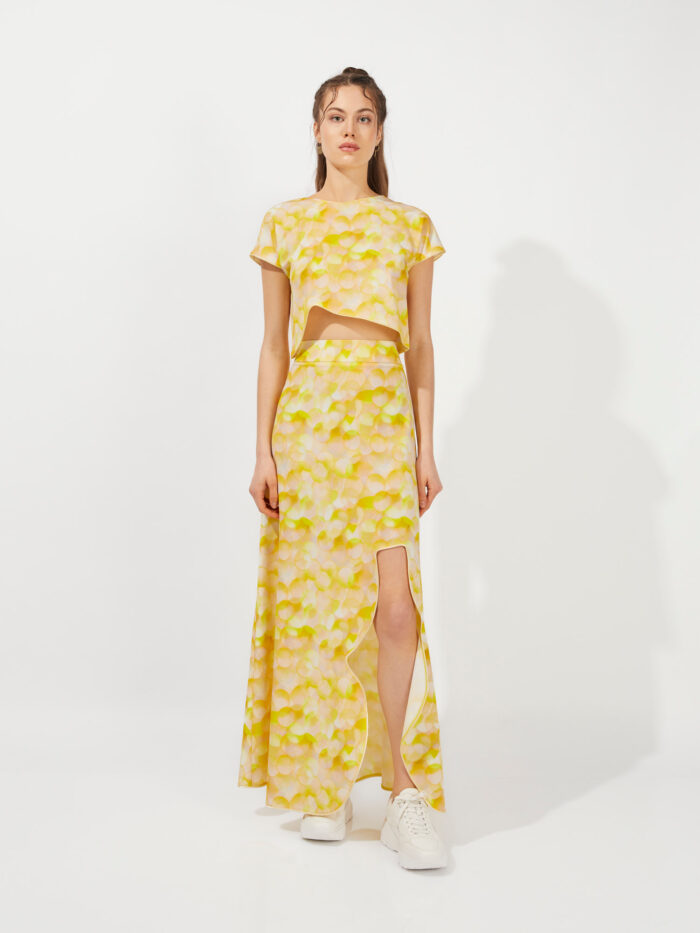 Brace Maxi Skirt - Sorbet Flow - Image 1