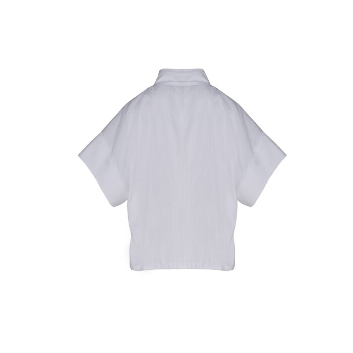 Crossover Shirt with Fabric Strings - Image 2