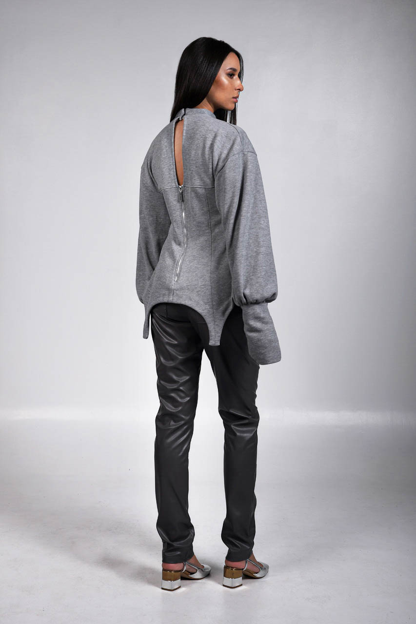 A00245_BUSTIER FOUTER_A00263 LEGGING GREY__BACK POSE-2 BUSTIER FOUTER - Image 4
