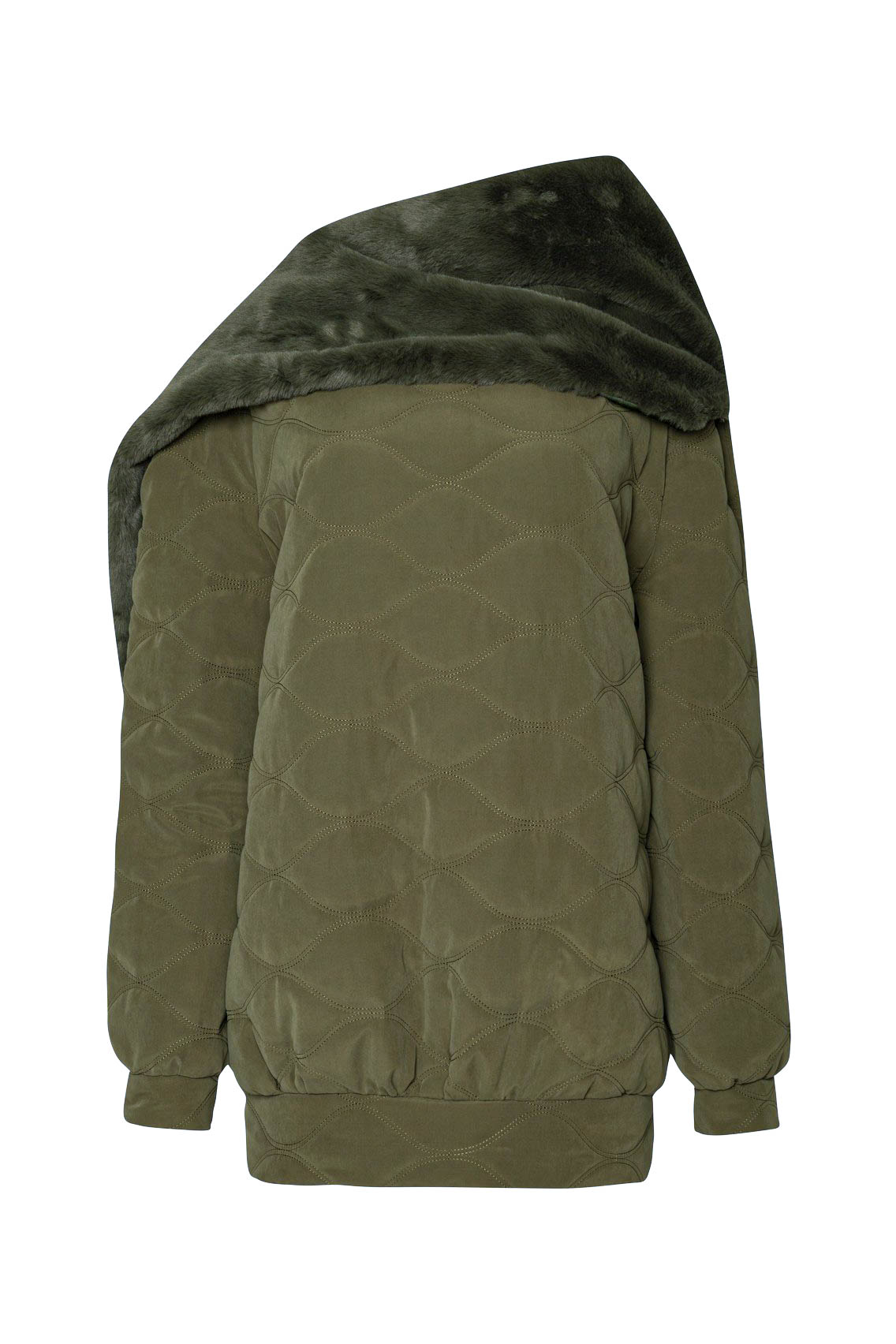 A00246 Capitone Sweatshirt with Scarf wrapped_Front DOUBLE LONG POCKETS - Image 7