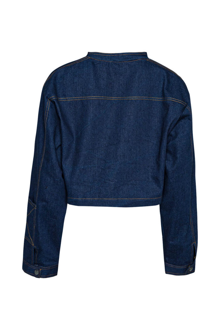 DENIM CROP JACKET - Image 2