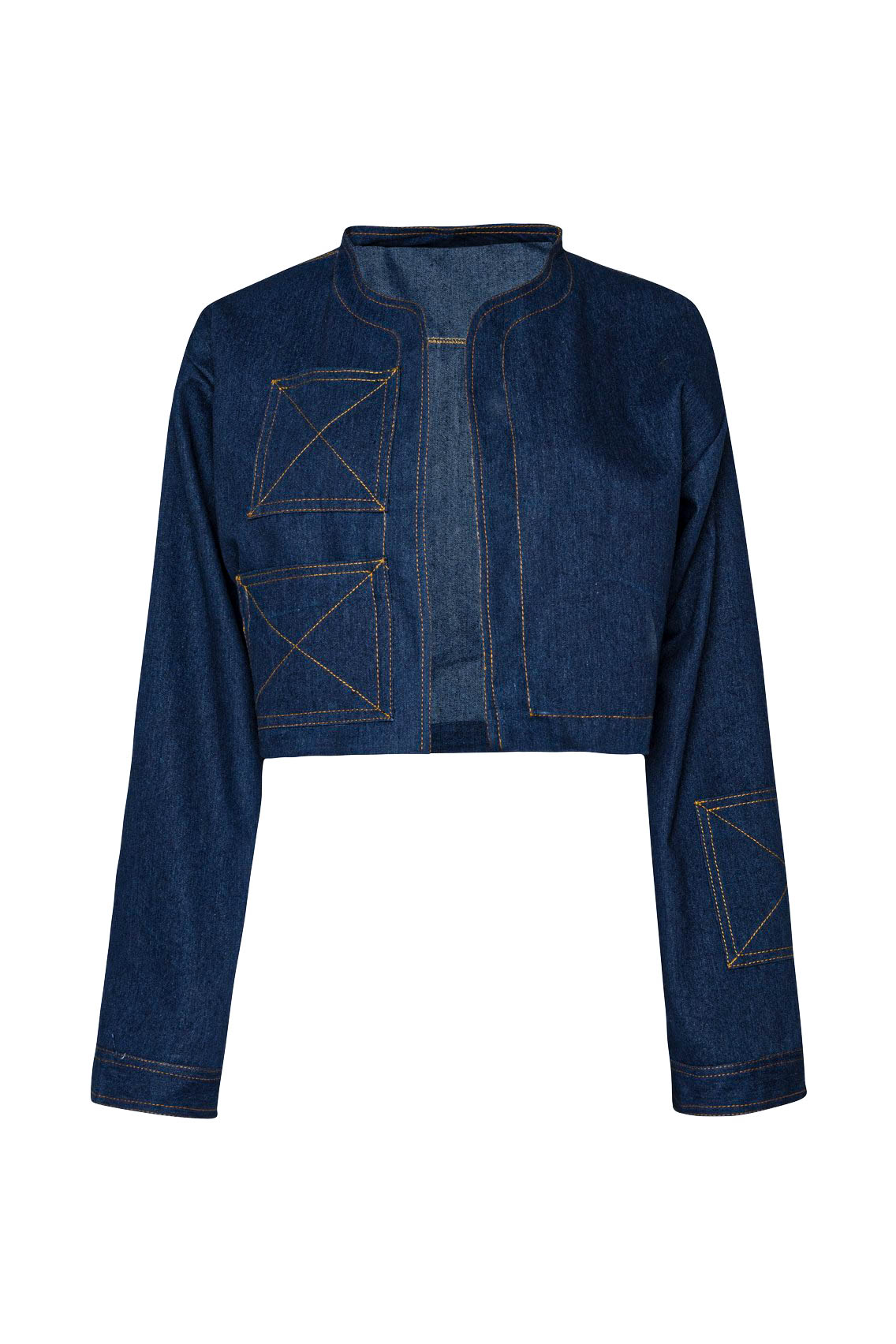 A00255 Denim Crop_Front DOUBLE LONG POCKETS - Image 21