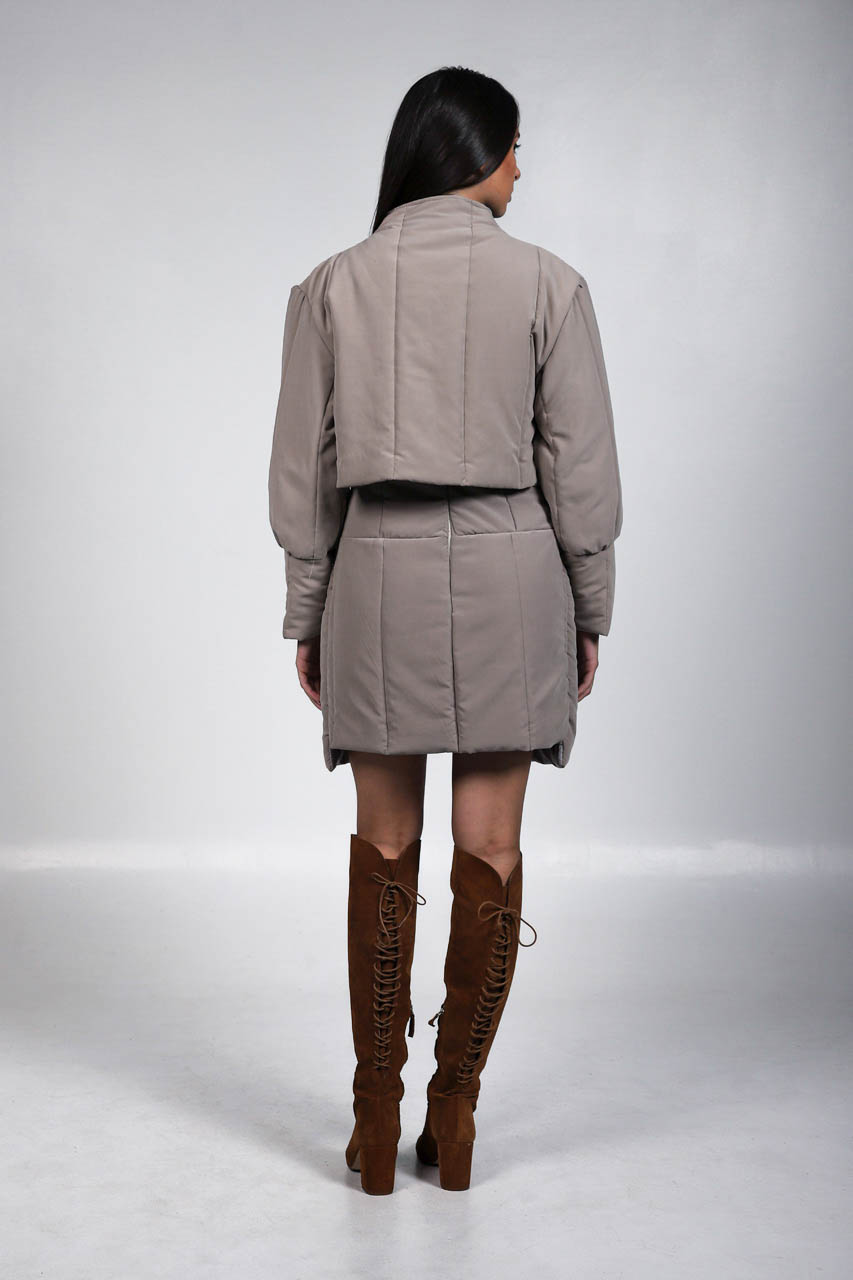 A00262 CAPITONE LONG POCKETS_A00258 CROP CAPITONE JACKET_BACK-2 CROP CAPITONE JACKET - Image 3