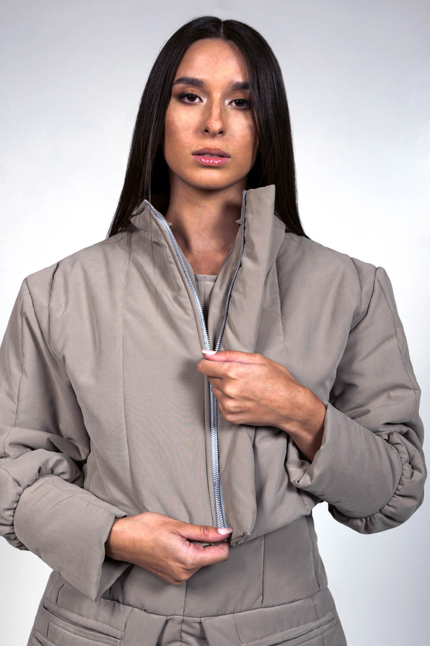 A00262 CAPITONE LONG POCKETS_A00258 CROP CAPITONE JACKET_CLOSE-2 CROP CAPITONE JACKET - Image 4