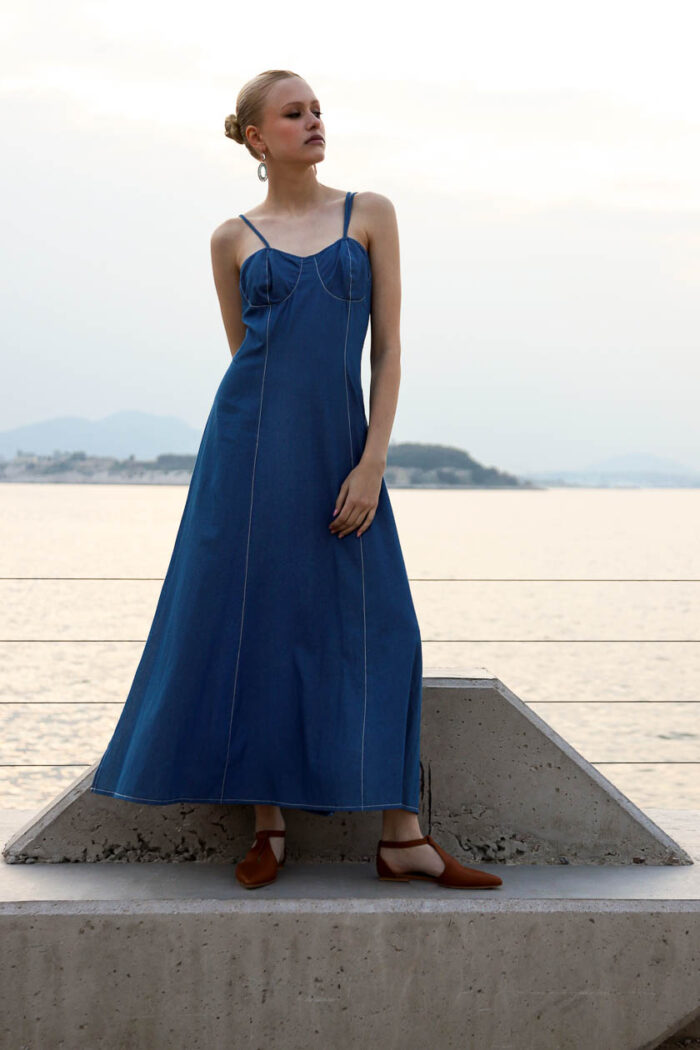 Maxi Bustier Strap Dress - Image 3