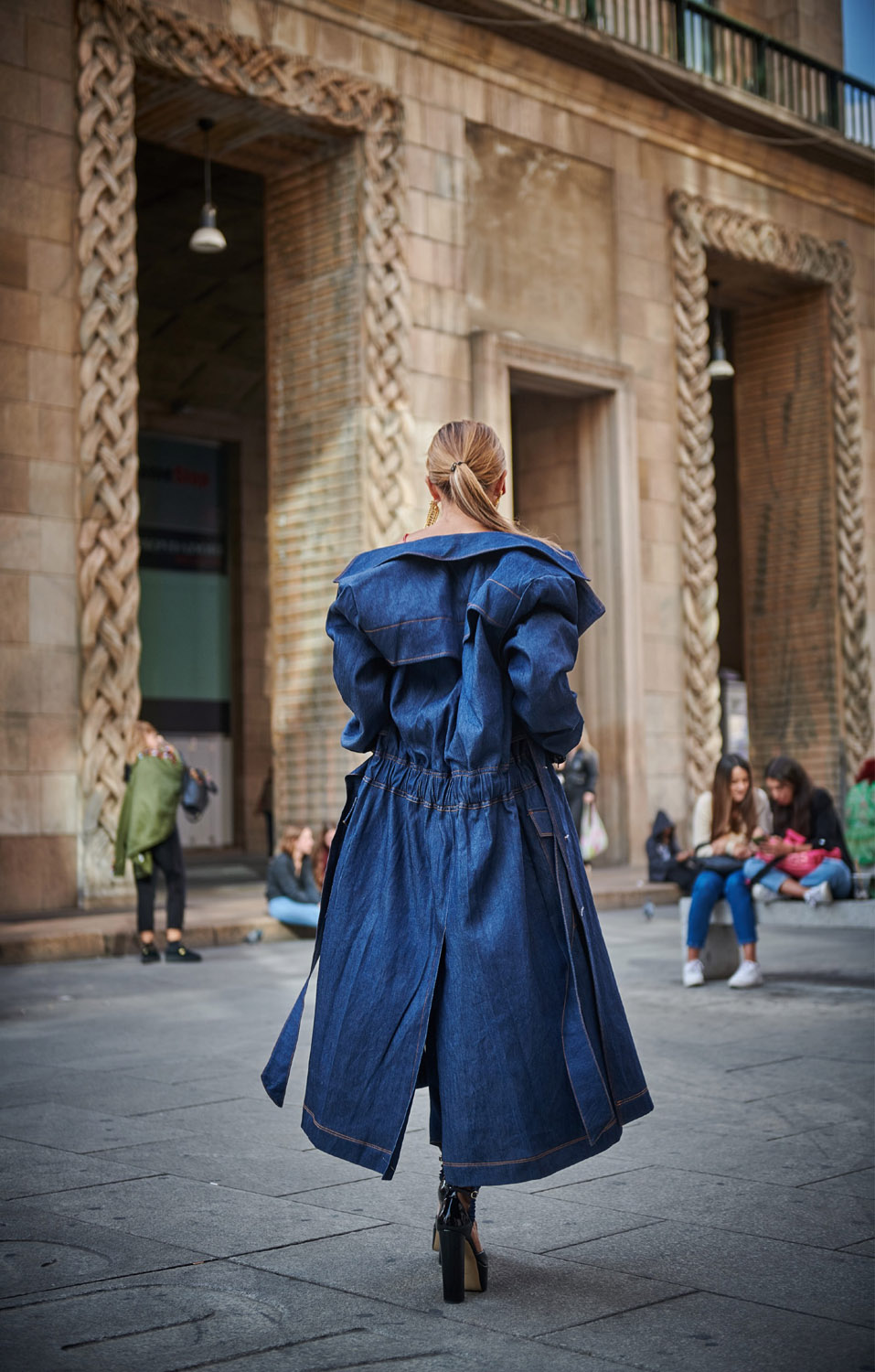 IMG_5466 Denim Trench Coat - Image 3