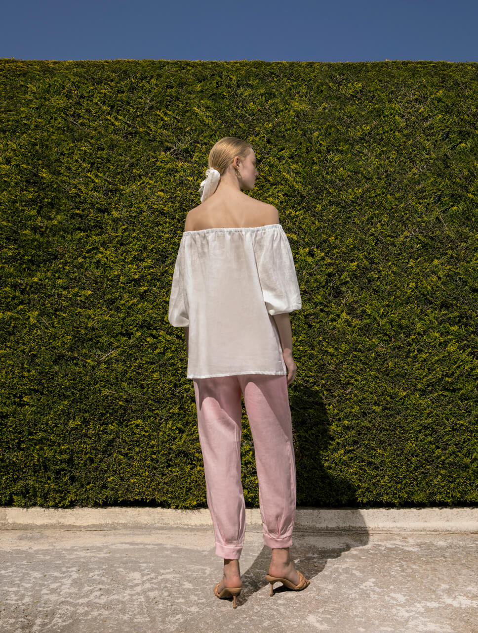 Simpla look book21_036 Ανδρόγυνο crop παντελόνι - Image 3