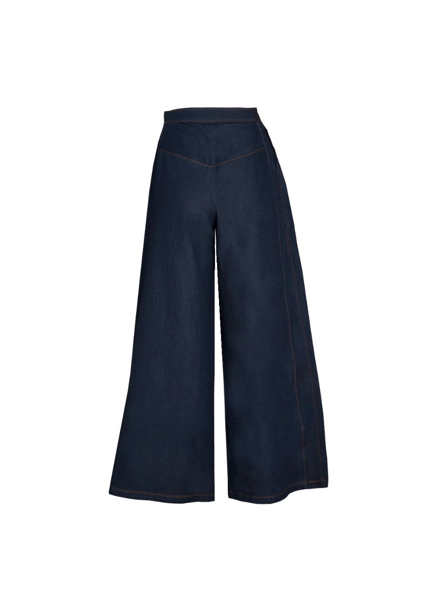 palazzo_pants_back Denim Vest - Image 6