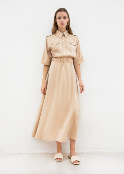Φόρεμα Beige Safari