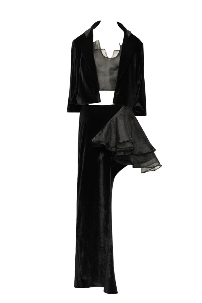 Velvet Crop Jacket - Image 4