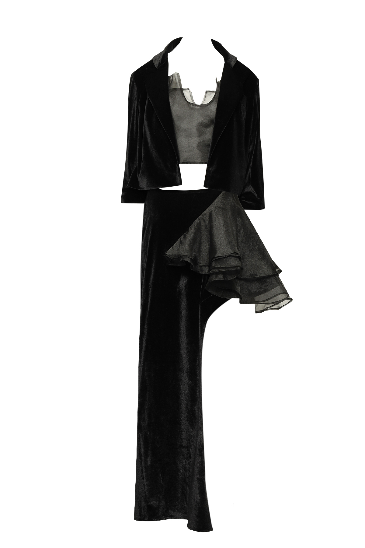 simpla (27) Velvet Crop Jacket - Image 4