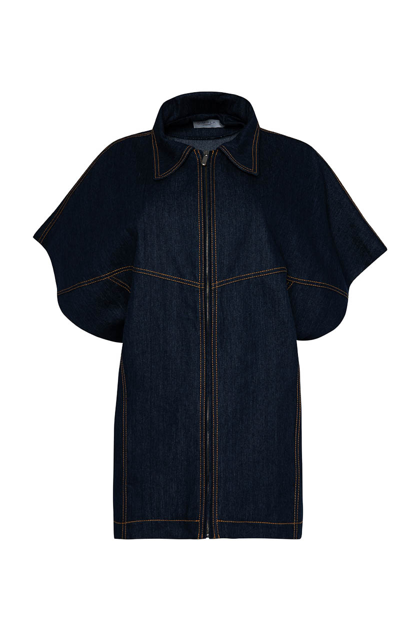 untitled-2 Sleeveless High Padded Vest Jacket - Image 1