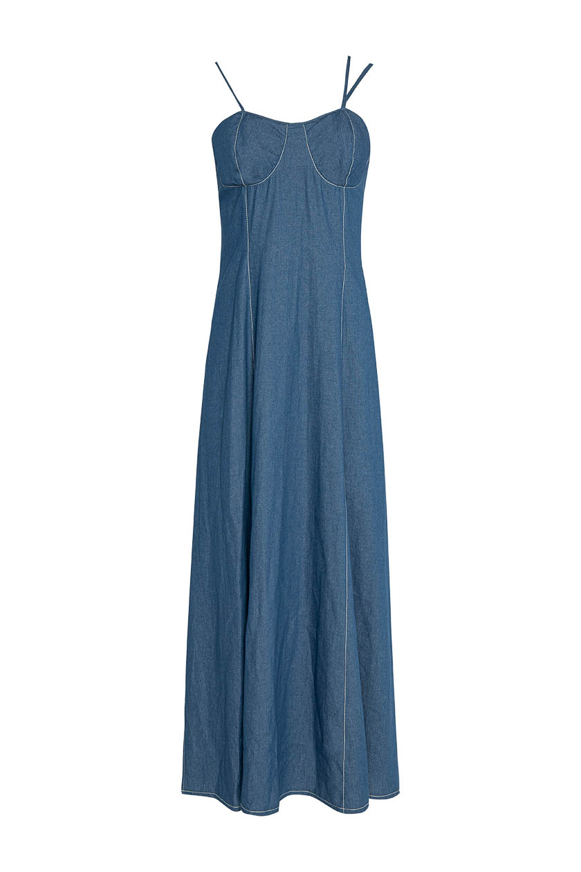 untitled-31 Maxi Bustier Strap Dress - Image 1