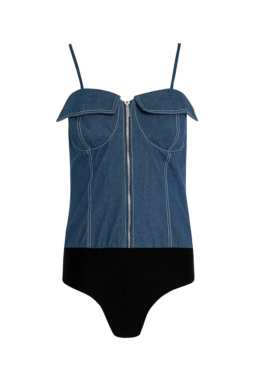 untitled-47 Bustier Strap Bodysuit - Image 1