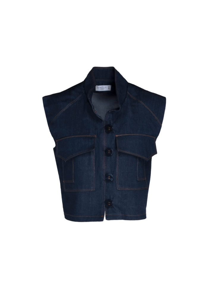 Denim Vest - Image 1